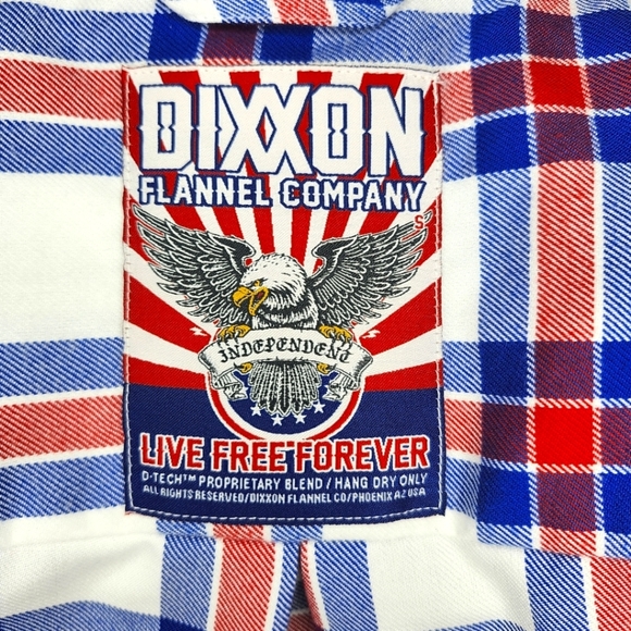 🆕️ DIXXON Live Free Forever Flannel- Small - Picture 5 of 6